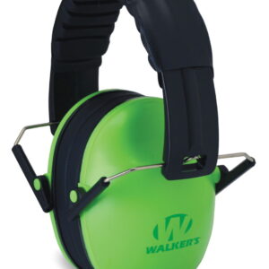 Walker's GWPFKDMLG Baby & Kids Folding Muff 22 dB Over the Head Lime Green/Black Polymer