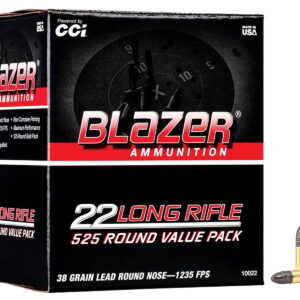 CCI 10022 Blazer Rimfire 22LR 38gr Lead Round Nose 525 Per Box/10 Case