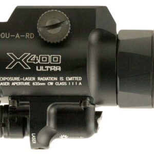 SureFire X400UARD X400U-A-RD Ultra Black Anodized 1,000 Lumens White LED/Red Laser