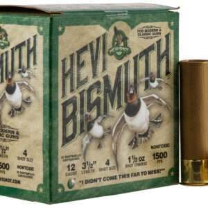 HEVI-Shot HS14504 HEVI-Bismuth 12 Gauge 3.50" 1 1/2 oz Bismuth 4 Shot 25 Per Box/10 Case