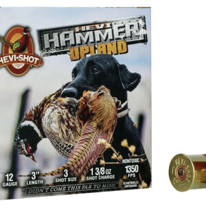 HEVI-Shot HS29113 HEVI-Hammer Upland 12 Gauge 3" 1 3/8 oz Steel/ Bismuth 3 Shot 25 Per Box/10 Case