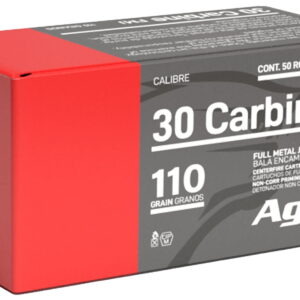 Aguila 1E302110 Target & Range 30Carbine 110gr Full Metal Jacket 50 Per Box/20 Case