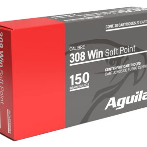 Aguila 8090AG 308Win 150gr InterLock Boat Tail Soft Point 20 Per Box/10 Case