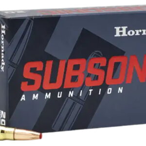 Hornady 80787 Subsonic Rifle 7.62x39mm 255 gr Sub X 20 Per Box/10 Case