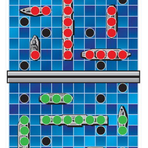 Birchwood Casey 37046 EZE-Scorer Battle Ships Paper Hanging Universal 23" x 35" Blue 5 Pack