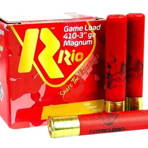 Rio Ammunition RCHV368 Game Load 410 Gauge 3" 11/16 oz 8 Shot 25 Per Box/10 Case