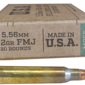 Winchester Ammo SGM855KW USA M855 5.56mm 62 gr Full Metal Jacket 20 Per Box/50 Case