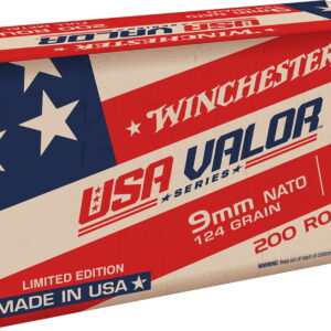 Winchester Ammo USA9NATO USA Value Pack 9mm Luger 124 gr Full Metal Jacket 150 Per Box/5 Case