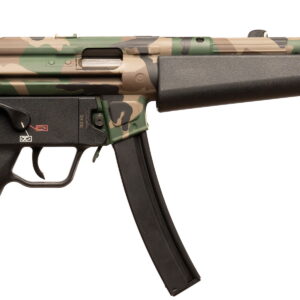 HK 81001152 SP5 Sports South Exclusive 9mm Luger 30+1 8.86" Black Steel Barrel Aluminum Woodland Camo Right Hand