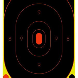 Birchwood Casey 34605 Shoot-N-C Reactive Target Self-Adhesive Paper Universal Multi Color Silhouette Includes Pasters 5 Pack