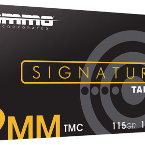 Ammo Inc 9115TMCA50 Signature 9mm Luger 115gr Total Metal Case 50 Per Box/20 Case