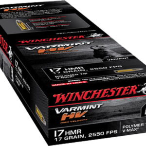 Winchester Ammo S17HMR1 Varmint HV 17 HMR 17 gr Hornady V Max 50 Per Box/20 Case