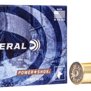 Federal F203SS2 Power-Shok Shotshell 20Gauge 2.75" 7/8oz SabotSlug Shot 5 Per Box/50 Case