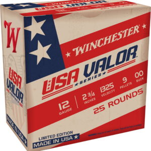 Winchester Ammo USA1200VP USA Valor 12 Gauge 2.75" 9 Pellets 00 Buck Shot 25 Bx/ 10 Case Limited
