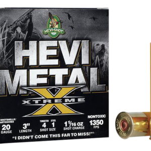 HEVI-Shot HS39202 HEVI-Metal Extreme 20 Gauge 3" 1 1/16 oz Steel/ Tungsten 4/1 Shot 25 Per Box/10 Case