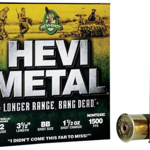 HEVI-Metal HS38588 HEVI-Metal Longer Range 12 Gauge 3.50" 1 1/2 oz BB Shot 25 Per Box/10 Case