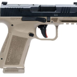 Canik HG7882BDN Mete MC9L Sub-Compact Frame 9mm Luger 17+1 3.18" Black Steel Barrel, Black Nitride Serrated Steel Slide, Flat Dark Earth Polymer Frame With Picatinny Rail, Interchangeable Backstrap Grip