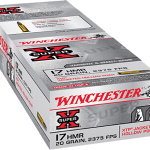 Winchester Ammo X17HMR1 Super X 17 HMR 20 gr Hornady XTP Hollow Point 50 Per Box/20 Case