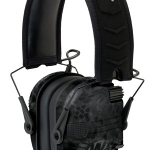 Walker's GWPRSEMYP Razor Slim Electronic Muff 23 dB,Over the Head, Typhoon Camo/Black Polymer