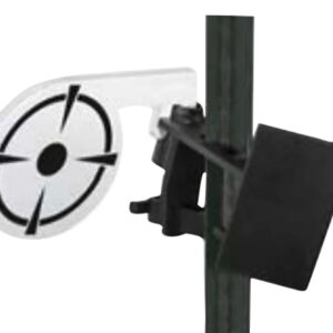 Birchwood Casey TP38DT T-Post Dueling Target Steel Black/White Bullseye