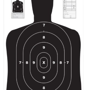 Birchwood Casey 37021 EZE-Scorer BC-27 Silhouette Paper Target 23" x 35" 100 Per Pack