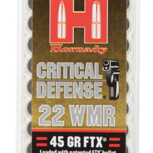 Hornady 83200 Critical Defense 22 WMR 45 gr Flex Tip eXpanding 50 Per Box/40 Case