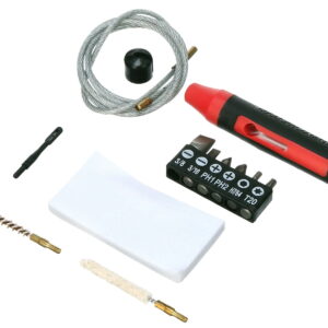DAC 17LR Winchester Cleaning Kit 17 Cal Rifle/12 Pieces Black/Red