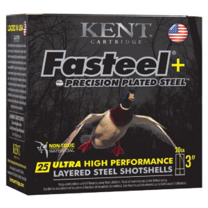 Kent Cartridge K203FSP282X4 Fasteel + 20 Gauge 3" 1 oz 2/4 Shot 25 Per Box/10 Case