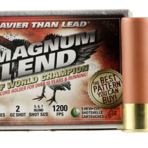 HEVI-Shot HS41255 Magnum Blend 12 Gauge 3" 2 oz Tungsten 5/6/7 Shot 5 Per Box/10 Case