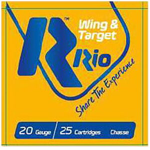 Rio Ammunition WT2078 Wing & Target 20 Gauge 2.75" 7/8 oz 7.5 Shot 25 Per Box/10 Case
