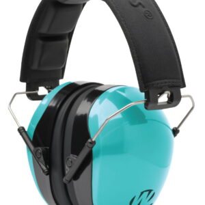 Walker's GWPDCPMLTL Advanced Protection Passive Muff 26 dB Over the Head Aqua Blue/Black Polymer