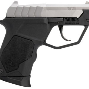 Taurus 1-22TUC139 22TUC Micro-Compact Frame 22 LR 9+1 2.50" Matte Stainless Steel Tip-Up Barrel, Matte Stainless Serrated Stainless Steel Slide, Black Polymer Frame, Black Polymer Grip