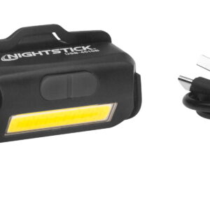 Nightstick USB4510B USB-4510B Multi-Flood Black 35/60/250 Lumens Green/Red/White LED Bulb Clip-On/Black Strap