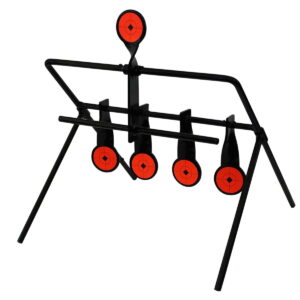 Birchwood Casey 47017 World of Targets Gallery 1.75" Airgun Black/Orange Steel Circle With Crosshair & Diamond 0.19" Thick