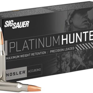 Sig Sauer E308PH16520 Platinum Hunter 308Win 165gr 20 Per Box/10 Case