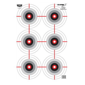 Birchwood Casey 37209 EZE-Scorer Bullseye Paper Universal 12" x 18" Black/White 10 Pk.