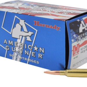 Hornady 81482 American Gunner 6.5 Creedmoor 140 gr Hollow Point Boat Tail 50 Per Box/10 Case