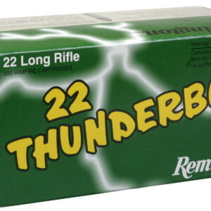 Remington Ammunition 21238 Thunderbolt Rimfire 22 LR 40 gr Round Nose 50 Per Box/100 Cs