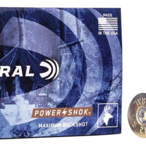 Federal F12700 Power-Shok Magnum 12Gauge 2.75" 9Pellets 1 3/16oz 00BuckShot 5 Per Box/50 Case