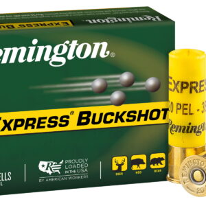 Remington Ammunition 20630 Express Buckshot 20 Gauge 2.75" 3 Buck Shot 5 Per Box/50 Cs