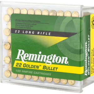Remington Ammunition 21276 Golden Bullet 22 LR 40 gr Plated Lead Round Nose 100 Per Box/50 Cs