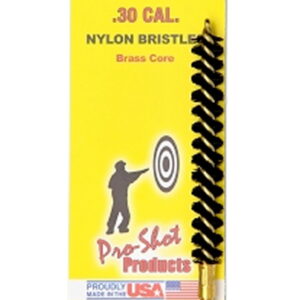 Pro-Shot 30NR Bore Brush .30/ 7.62mm Cal Rifle #8-32 Thread Nylon Bristles Brass Core