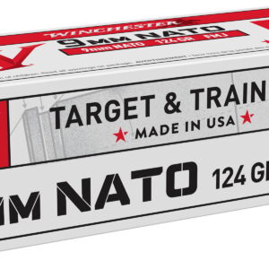 Winchester Ammo W9NATOVP 9mm 124 gr Full Metal Jacket 100 Per Box/10 Case