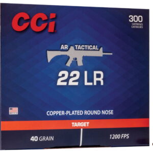 CCI 956 AR Tactical 22LR 40gr Copper Plated Round Nose 300 Per Box/10 Case