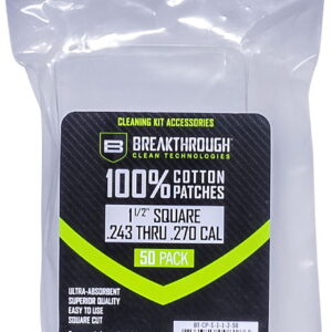 Breakthrough Clean BTCPS11250 Square Patches 243/270 Cal 1.5" 50 pieces