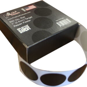 Pro-Shot PR500 SplatterShot Repair Pasters Black 1" Self-Adhesive 500 Per Roll