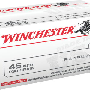 Winchester Ammo USA45AVP USA Value Pack 45 ACP 230 gr Full Metal Jacket 100 Per Box/5 Case