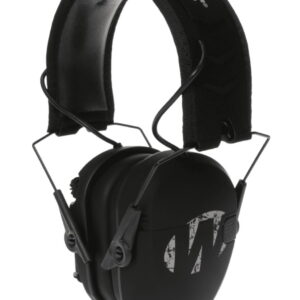 Walker's GWPRSEMFS Razor Slim Electronic Freedom Muff 23 dB Over the Head Black With Distressed Walker's Logo Polymer