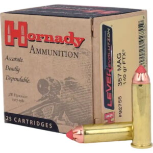 Hornady 92755 LEVERevolution 357 Mag 140 gr Hornady Flex Tip eXpanding 25 Per Box/10 Case