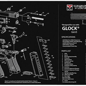 TekMat TEKR20GLOCK-G5 Glock Gen 5 Ultra 20 Cleaning Mat Glock Gen5 Parts Diagram 15" x 20"